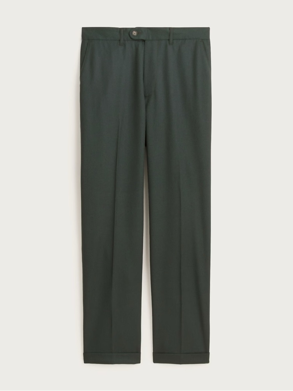 J. CREW Classic creased wool trouser in Petrol Green Size 36 NWT $178 CO452